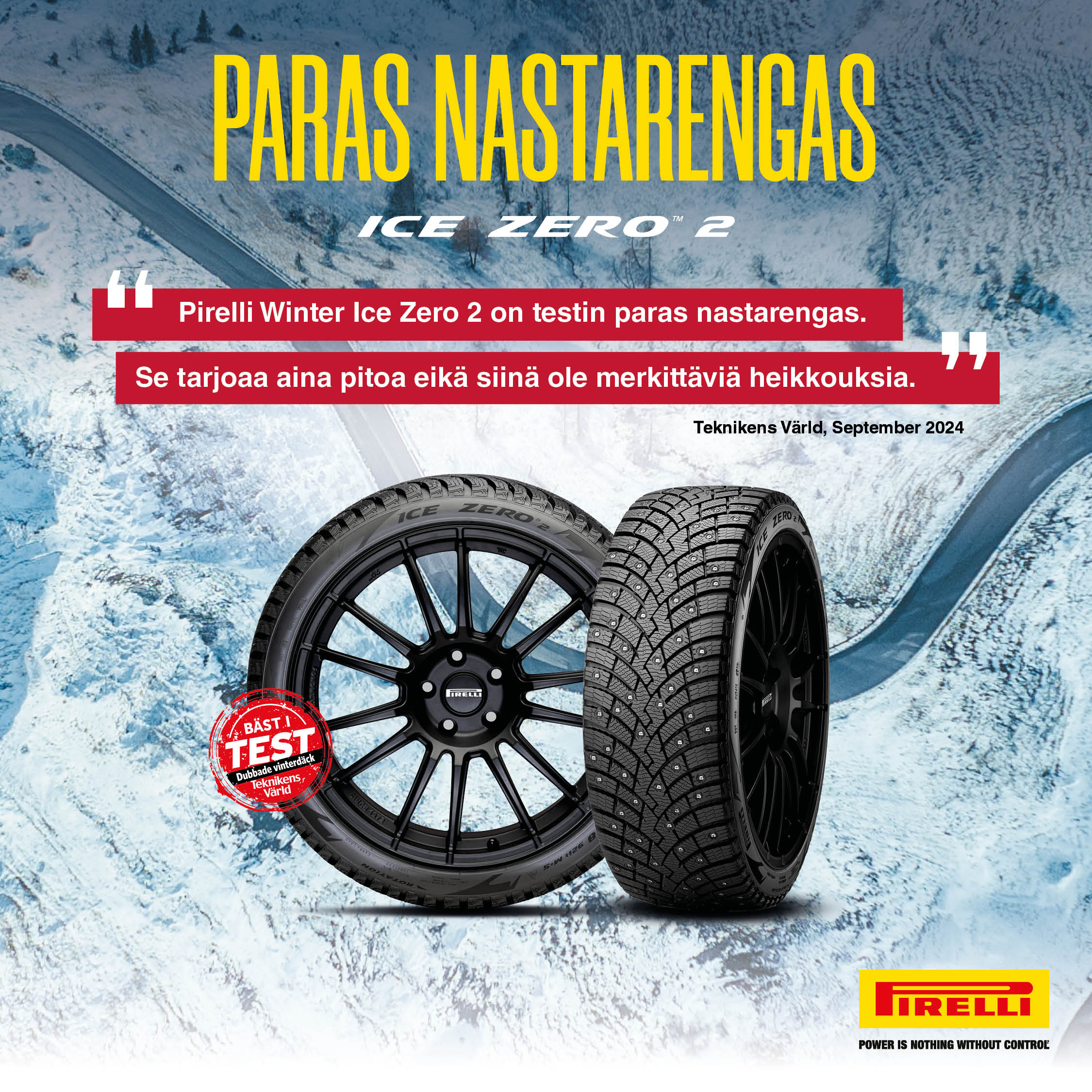 a Pirelli Winter Ice Zero 2 banneri